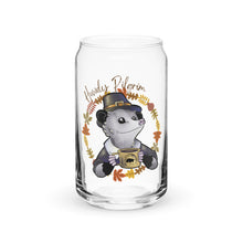 Load image into Gallery viewer, Howdy Opossum Pilgrim Can-Shaped Glass