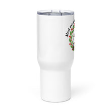 Load image into Gallery viewer, Trash Cat Pin-Up "Meet Me Under The Mistletoe" Stainless Steel Travel Mug w/Handle