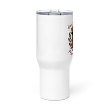 Load image into Gallery viewer, Opossum Santa Claus "Have An Awesome Possum Christmas" Stainless Steel Travel Mug w/Handle