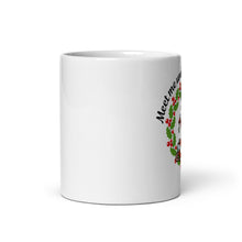 Load image into Gallery viewer, Trash Cat Pin-Up "Meet Me Under The Mistletoe" - White Glossy Mug
