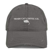 Load image into Gallery viewer, Trash Cat Coffee Distressed Dad Hat (3 Colors)
