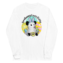 Load image into Gallery viewer, "Somebunny Loves Coffee" Limited Edition Unisex Long Sleeve Shirt (2 Colors)