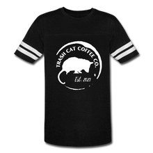 Load image into Gallery viewer, Trash Cat Coffee Vintage Sport T-Shirt - black/white