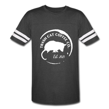 Load image into Gallery viewer, Trash Cat Coffee Vintage Sport T-Shirt - vintage smoke/white