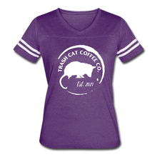 Load image into Gallery viewer, Women’s Vintage Sport T-Shirt - vintage purple/white