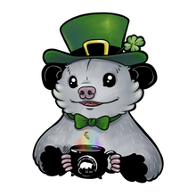 Load image into Gallery viewer, Trash Cat Coffee Character 4" Kiss Cut Vinyl Stickers (14 Options)