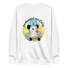 Load image into Gallery viewer, "Somebunny Loves Coffee" Limited Edition Easter Unisex Premium Sweatshirt (2 Colors)