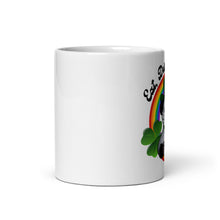 Load image into Gallery viewer, St. Patrick's Day "Eat, Drink, O'Possum" White Glossy Mug