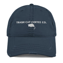 Load image into Gallery viewer, Trash Cat Coffee Distressed Dad Hat (3 Colors)
