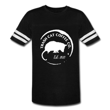 Load image into Gallery viewer, Trash Cat Coffee Vintage Sport T-Shirt - black/white

