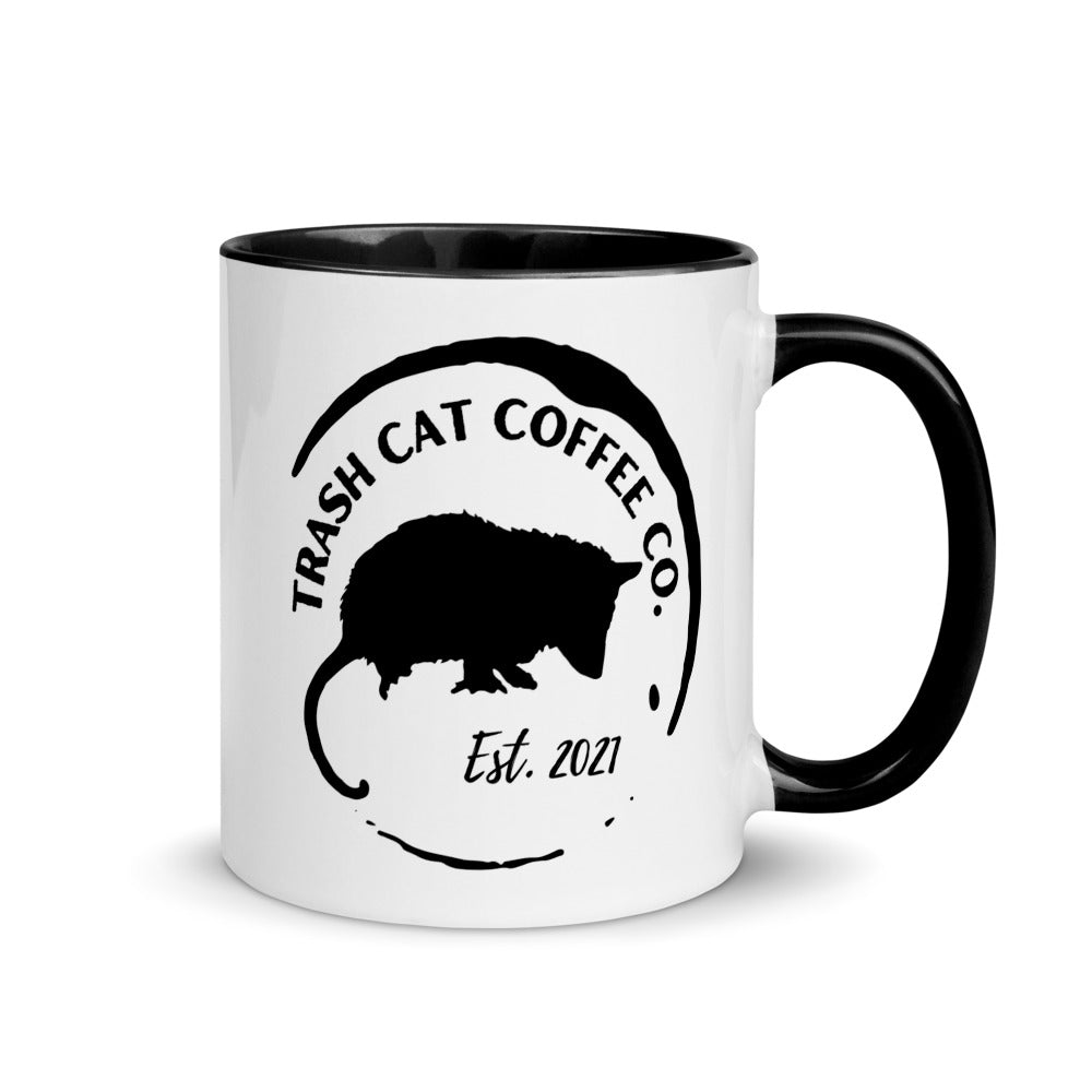 Trash Cat Coffee Colored Mug (6 Colors)