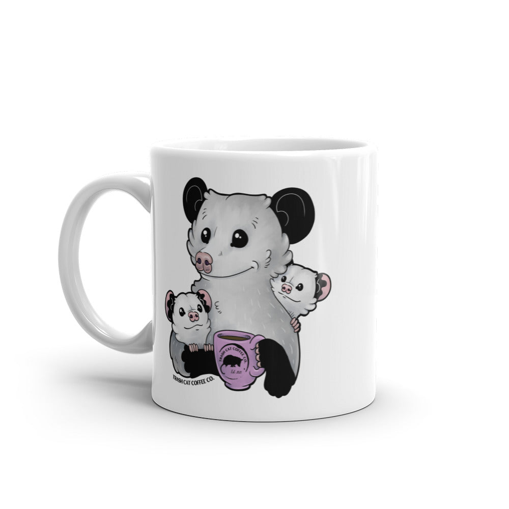 Trash Cat Coffee Momma 'Possum Character Ceramic 11oz Mom Mug